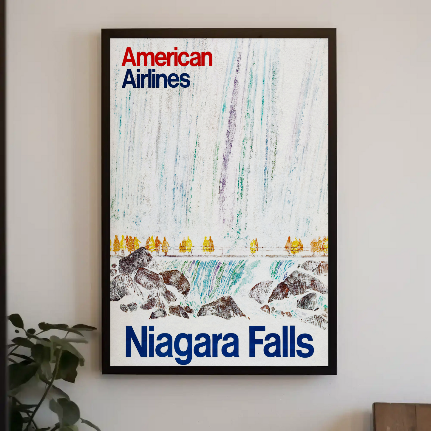 Niagara Falls American Airlines Tour Vintage Poster