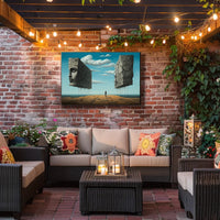 Surreal Coastal Path Artistic Poster