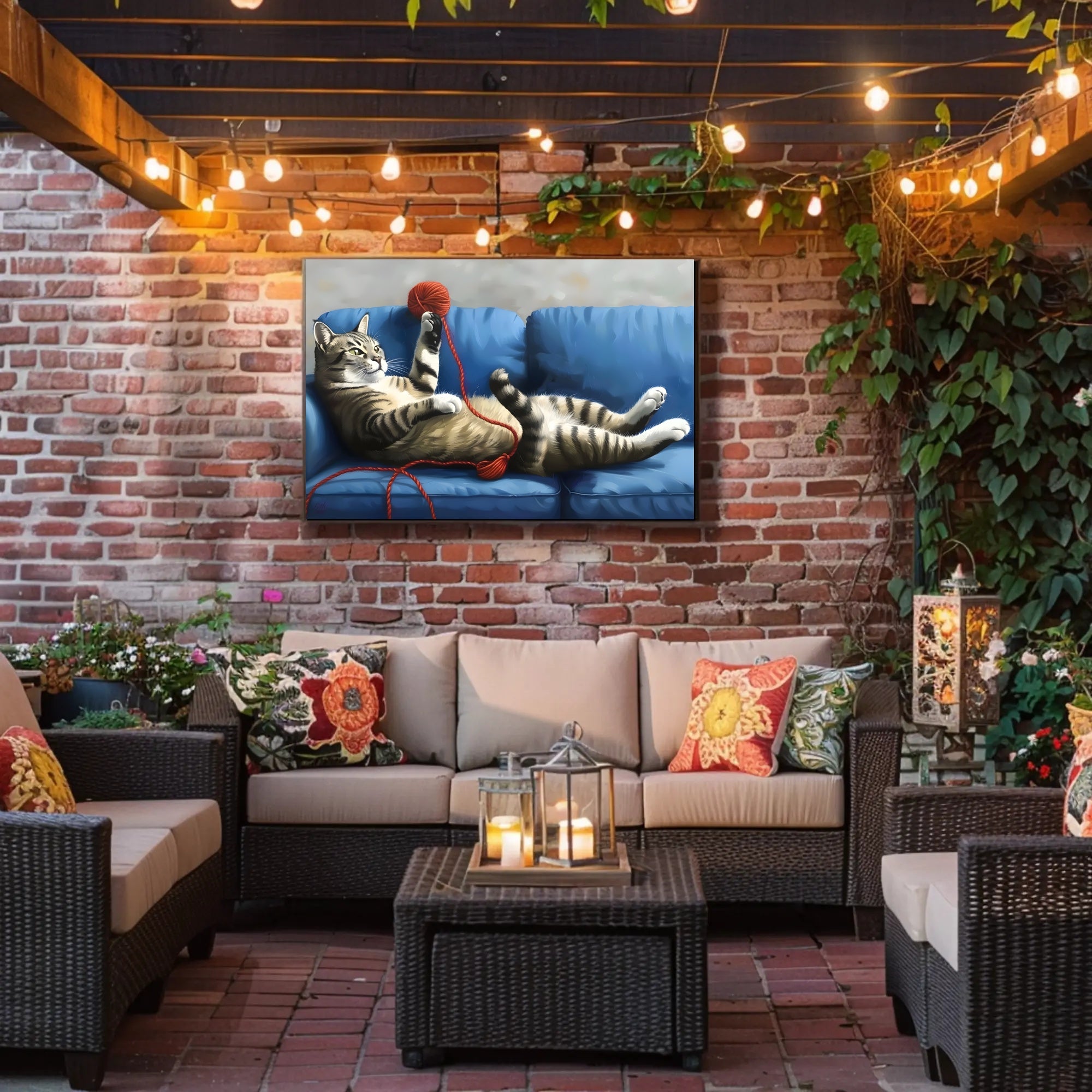 The Playful Cat Poster