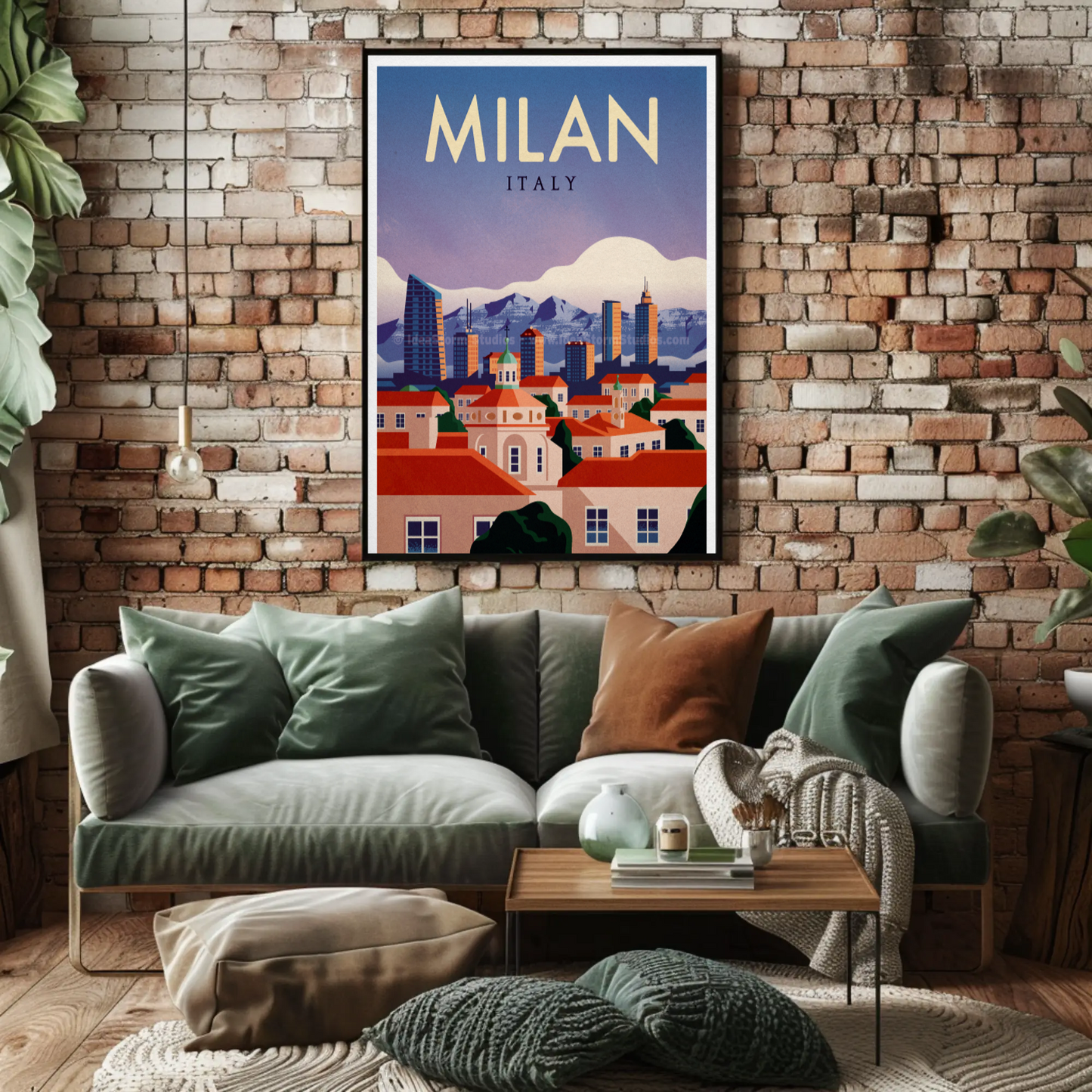 Milan Travel Poster