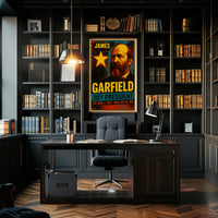 James A. Garfield 20th President of the United States Graffiti Pop Art Poster