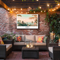 Tropical Tranquility: Balinese Landscape Travel Poster