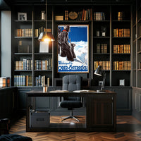 Vintage Upper Austria Skiing Adventure Travel Poster PosterGoat