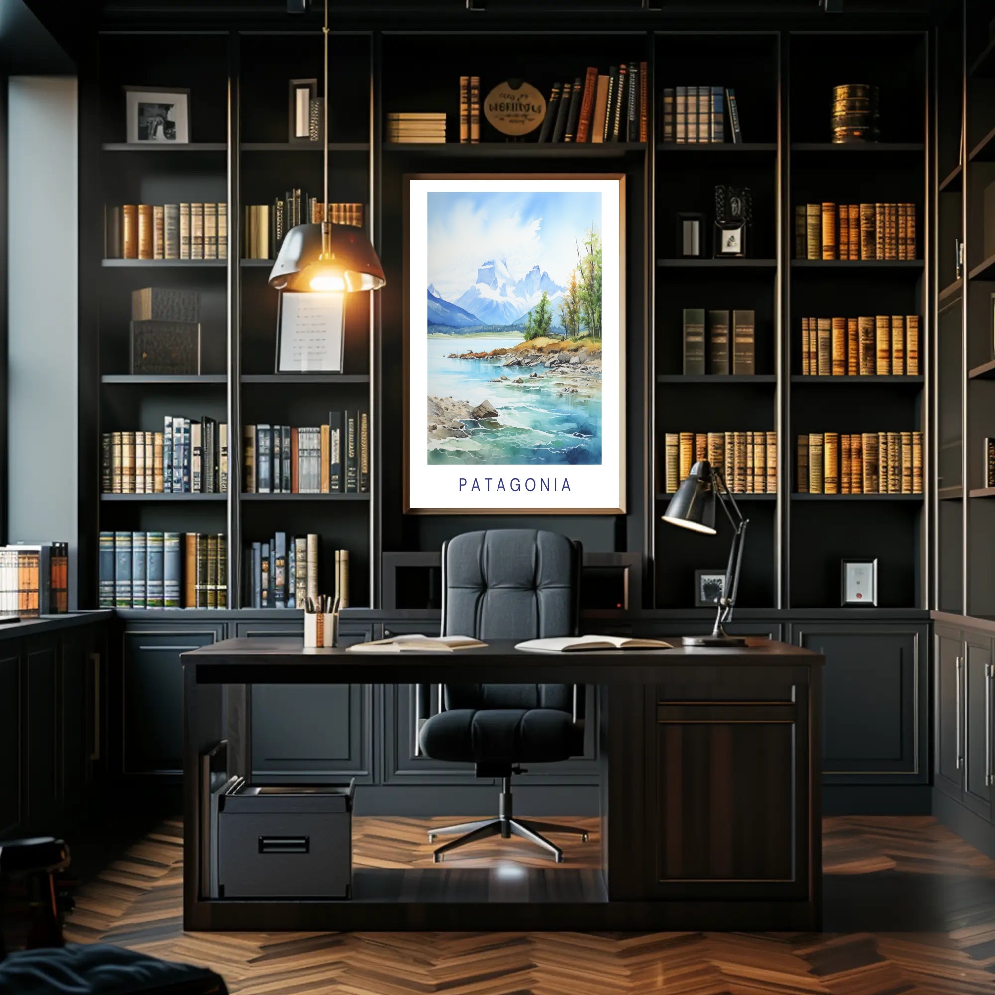 Patagonian Landscape Scenic View National Park Poster PosterGoat