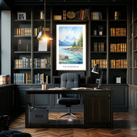 Patagonian Landscape Scenic View National Park Poster PosterGoat