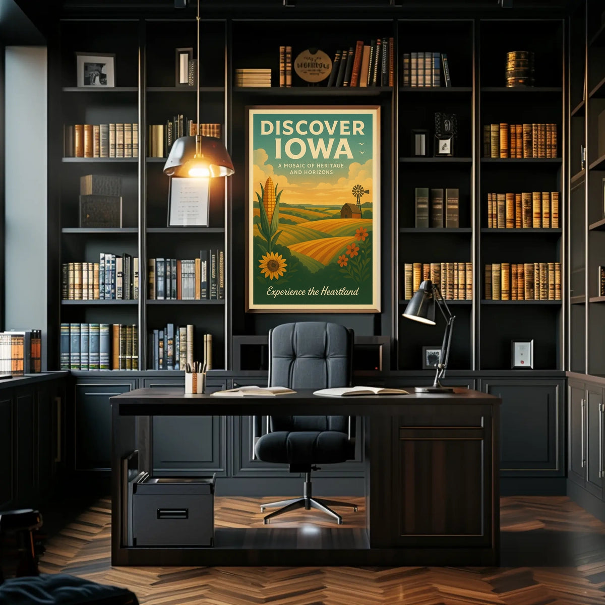 Discover Iowa Poster