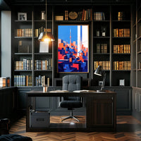 Toronto Abstract Cityscape Modern Art Poster