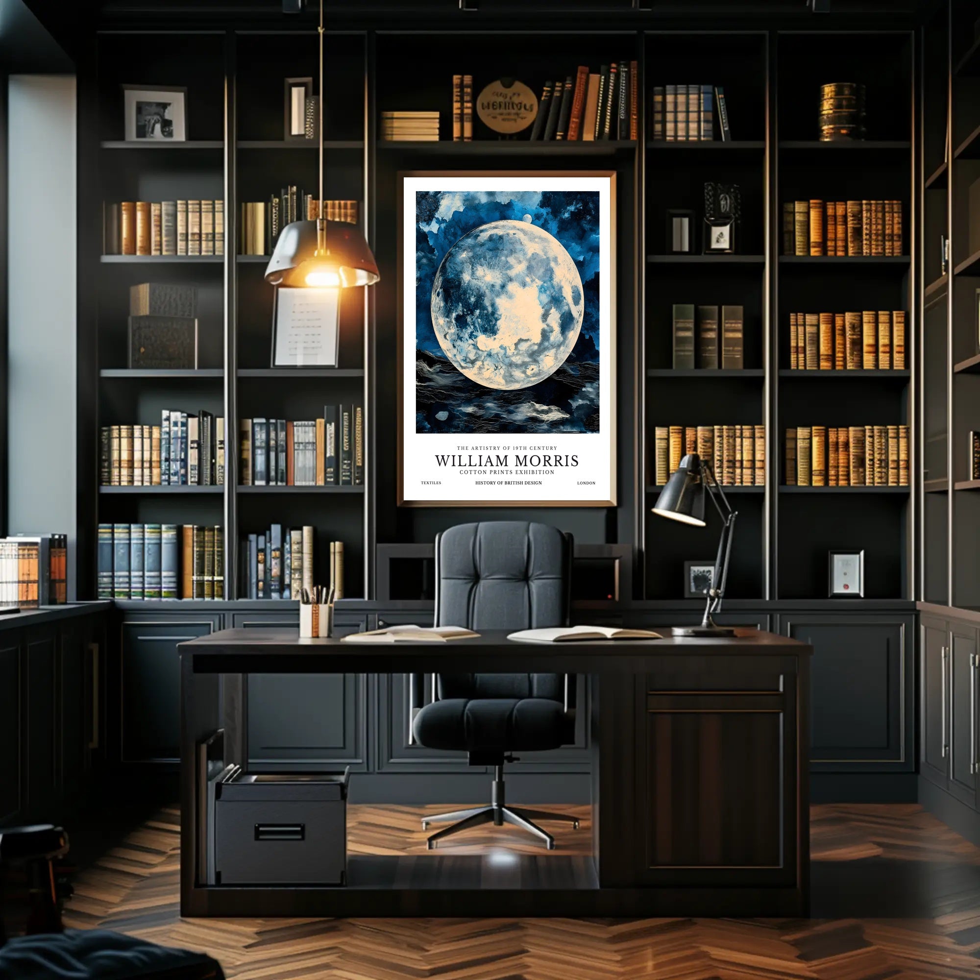 William Morris Cotton Prints Exhibition Poster