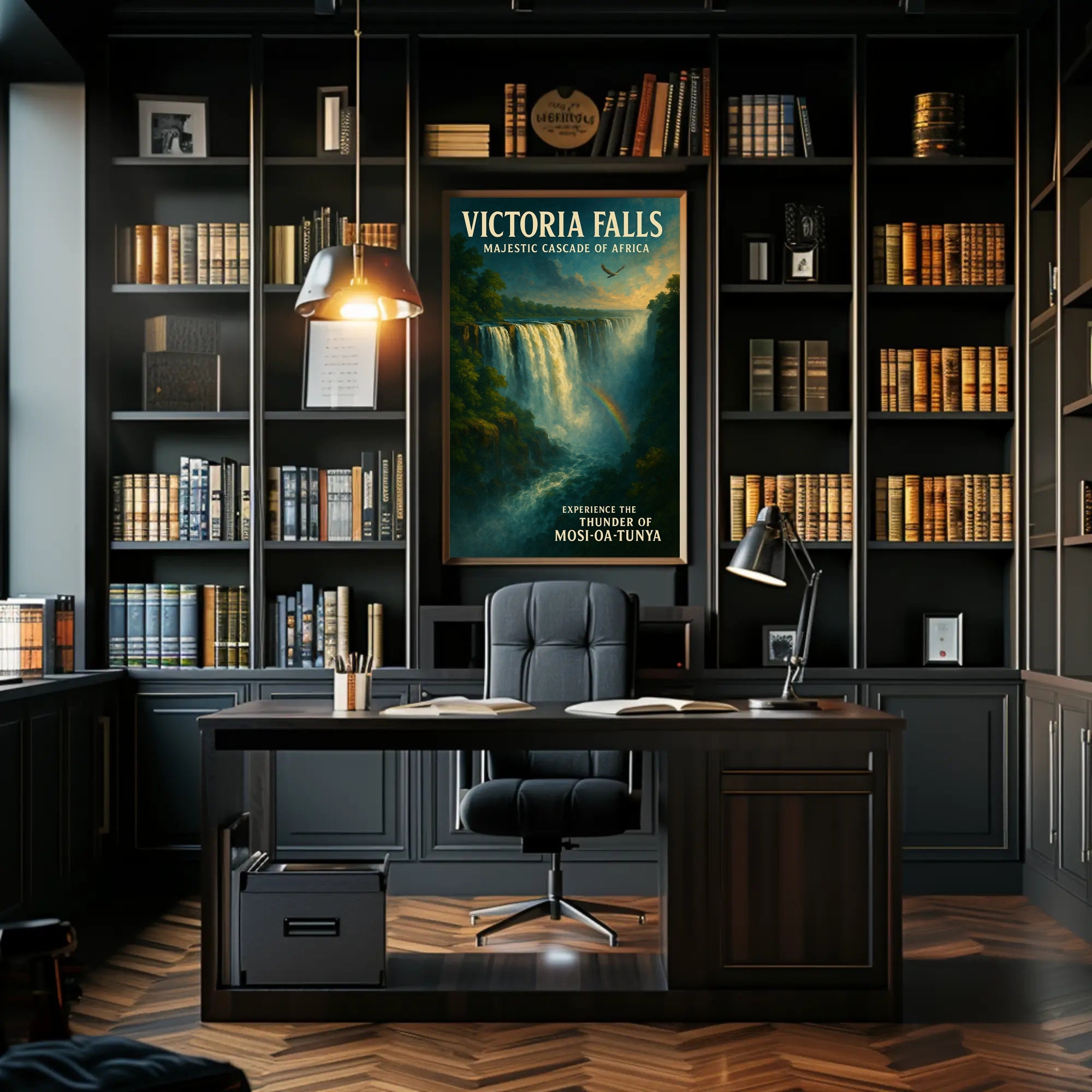 Victoria Falls Adventure Travel Poster