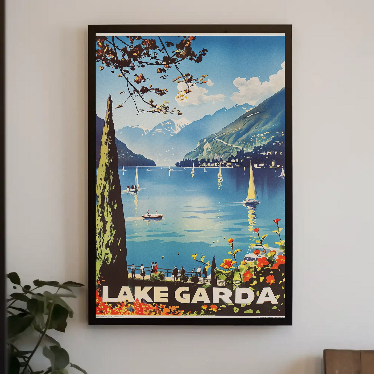 Lake Garda Vintage Poster