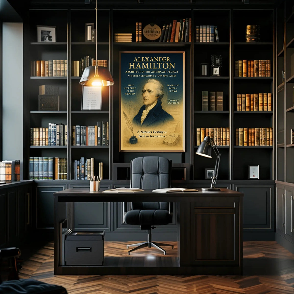 Alexander Hamilton Architect of the American Legacy Poster