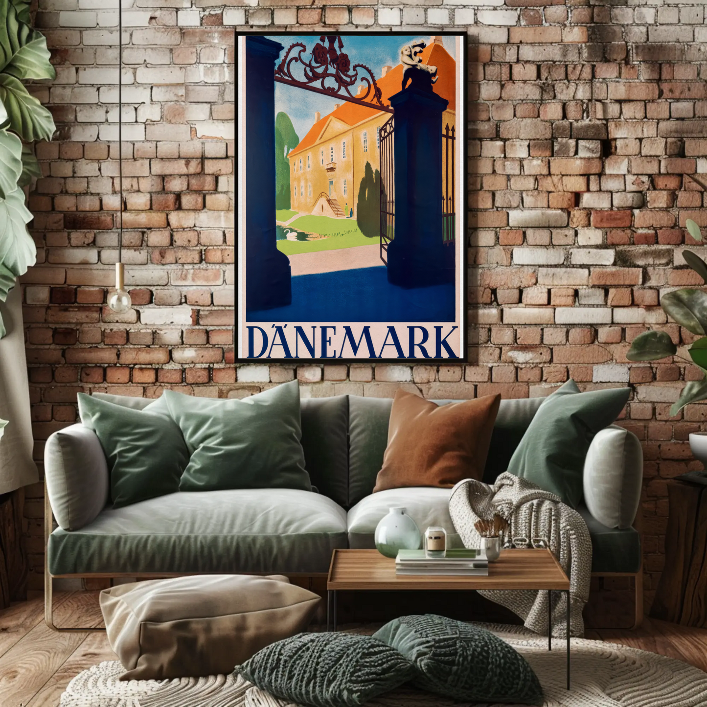 Denmark Land of Peace Vintage Poster