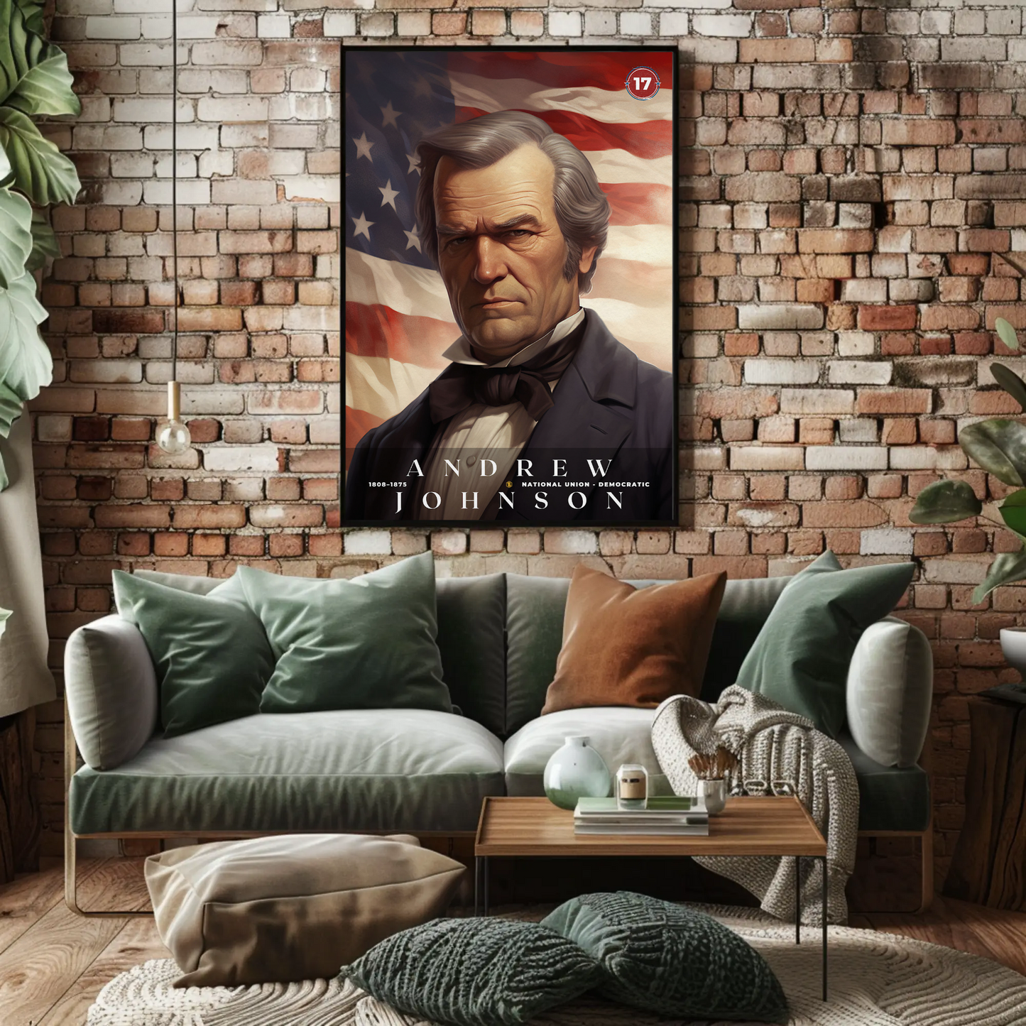 Andrew Johnson 17th President Of The United States Portrait