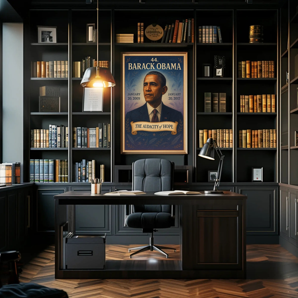Barack Obama portrait art: Historical or Presidential Poster