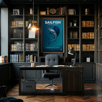 Sailfish Speed & Elegance Poster PosterGoat