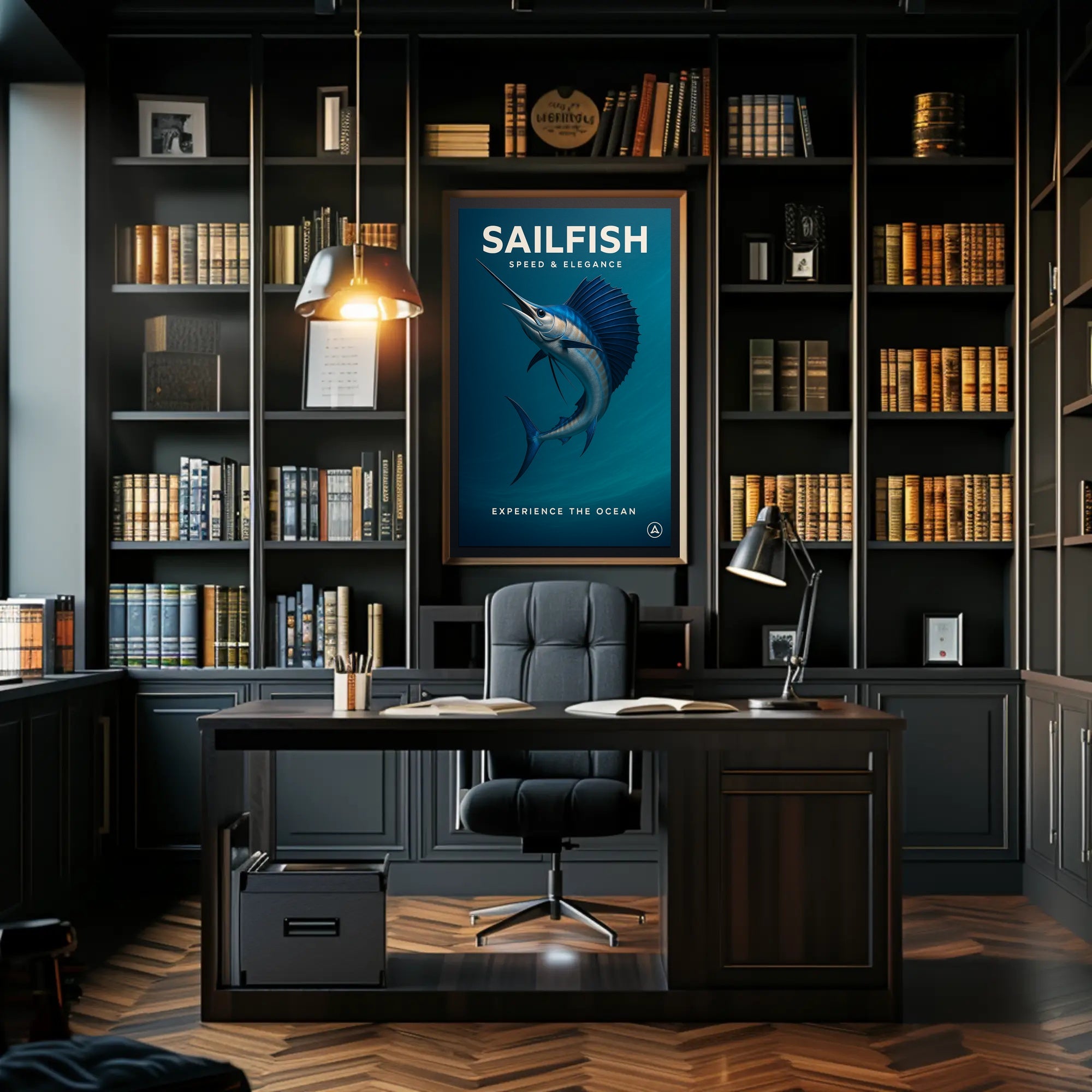 Sailfish Speed & Elegance Poster PosterGoat