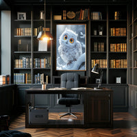 Enchanting Winter Owl Photorealistic Art Poster PosterGoat