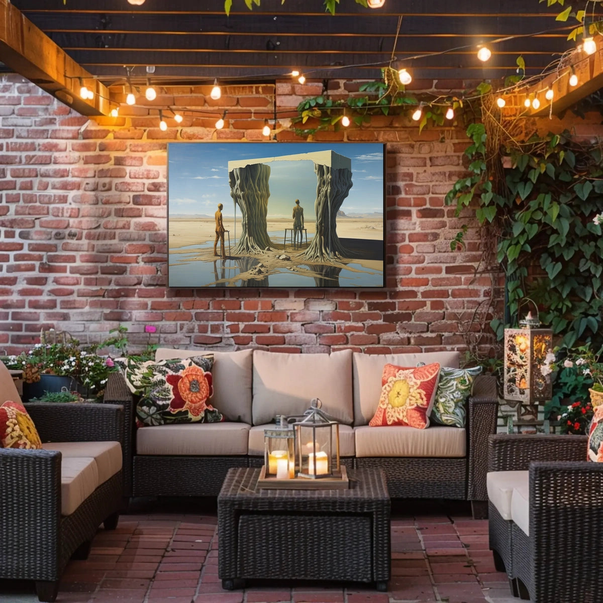 Surreal Desert Reflections Surreal Poster