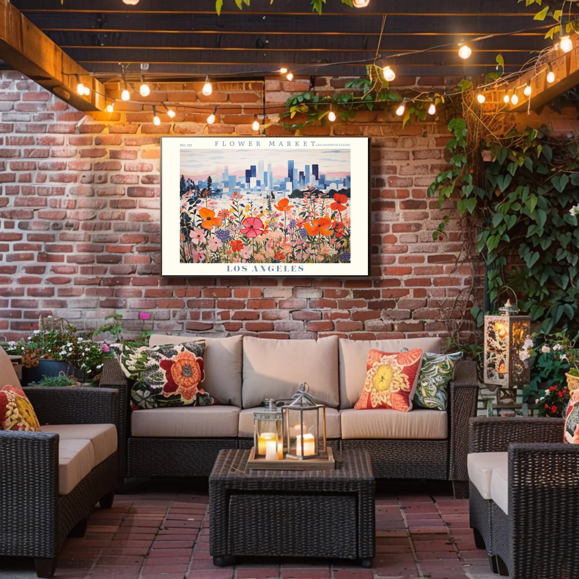 Flower Market Los Angeles Poster: Urban or Cityscape Poster