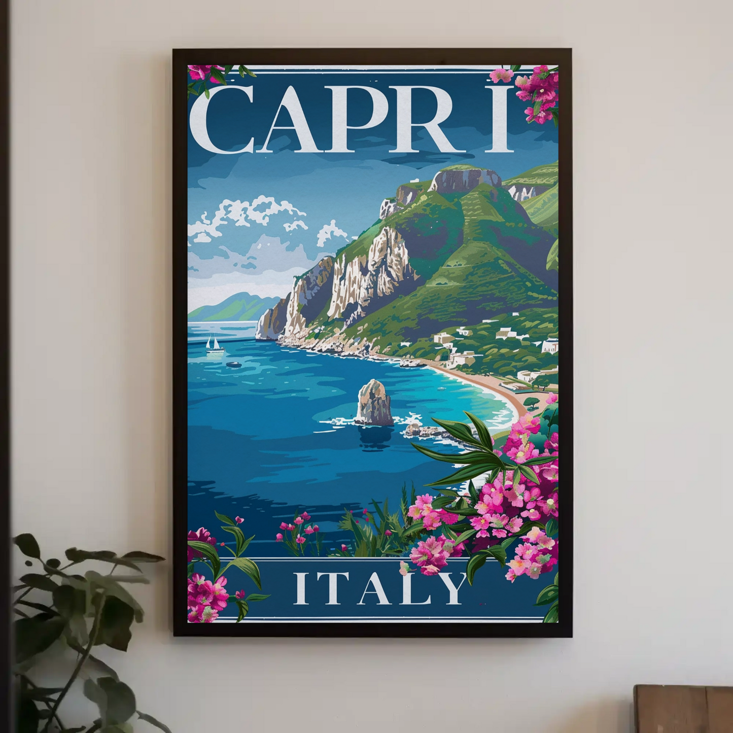 Capri Italy Vintage Poster