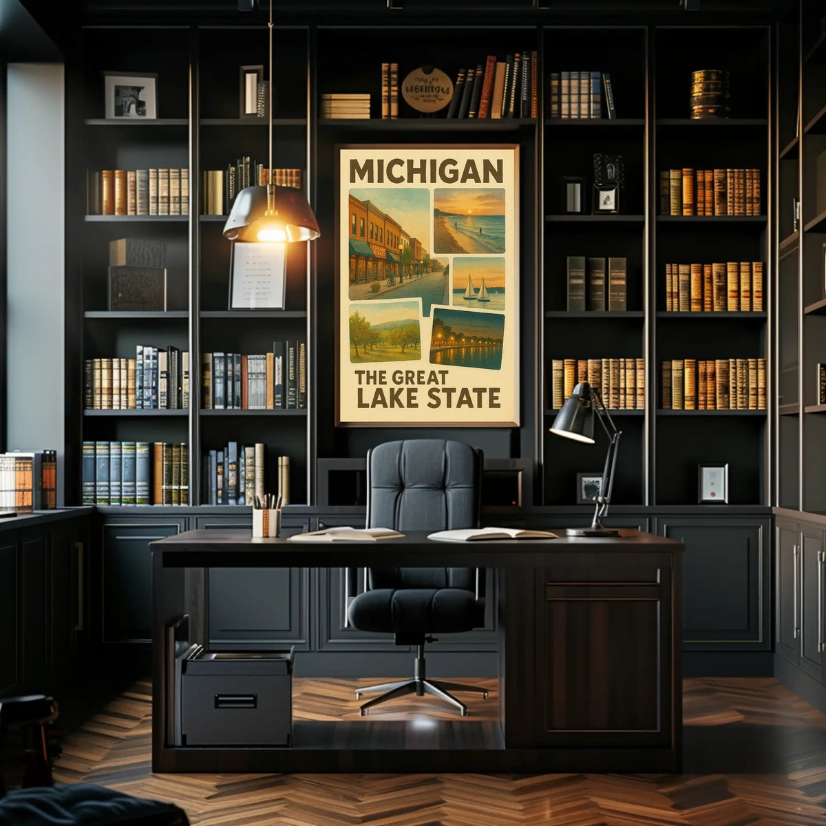 Michigan The Great Lake State Poster