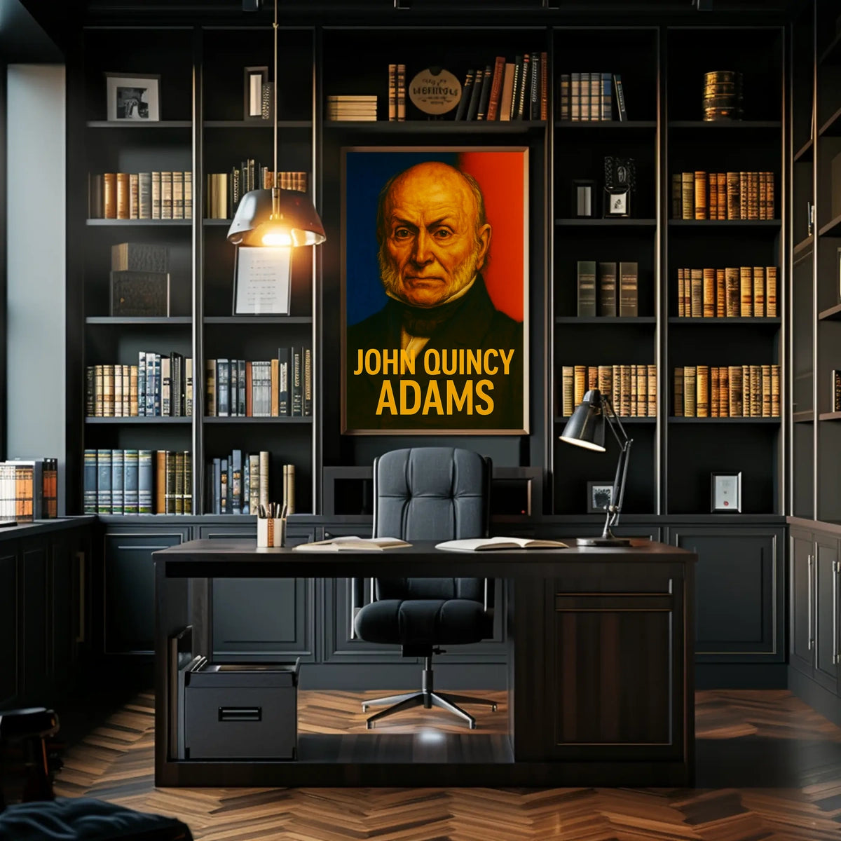 John Quincy Adams Classic Heritage Decor Poster