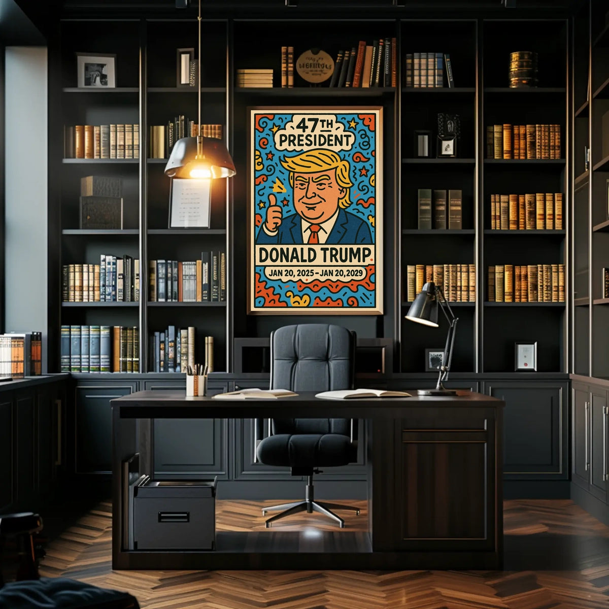 Donald Trump Patriotic Celebration Pop Art Poster