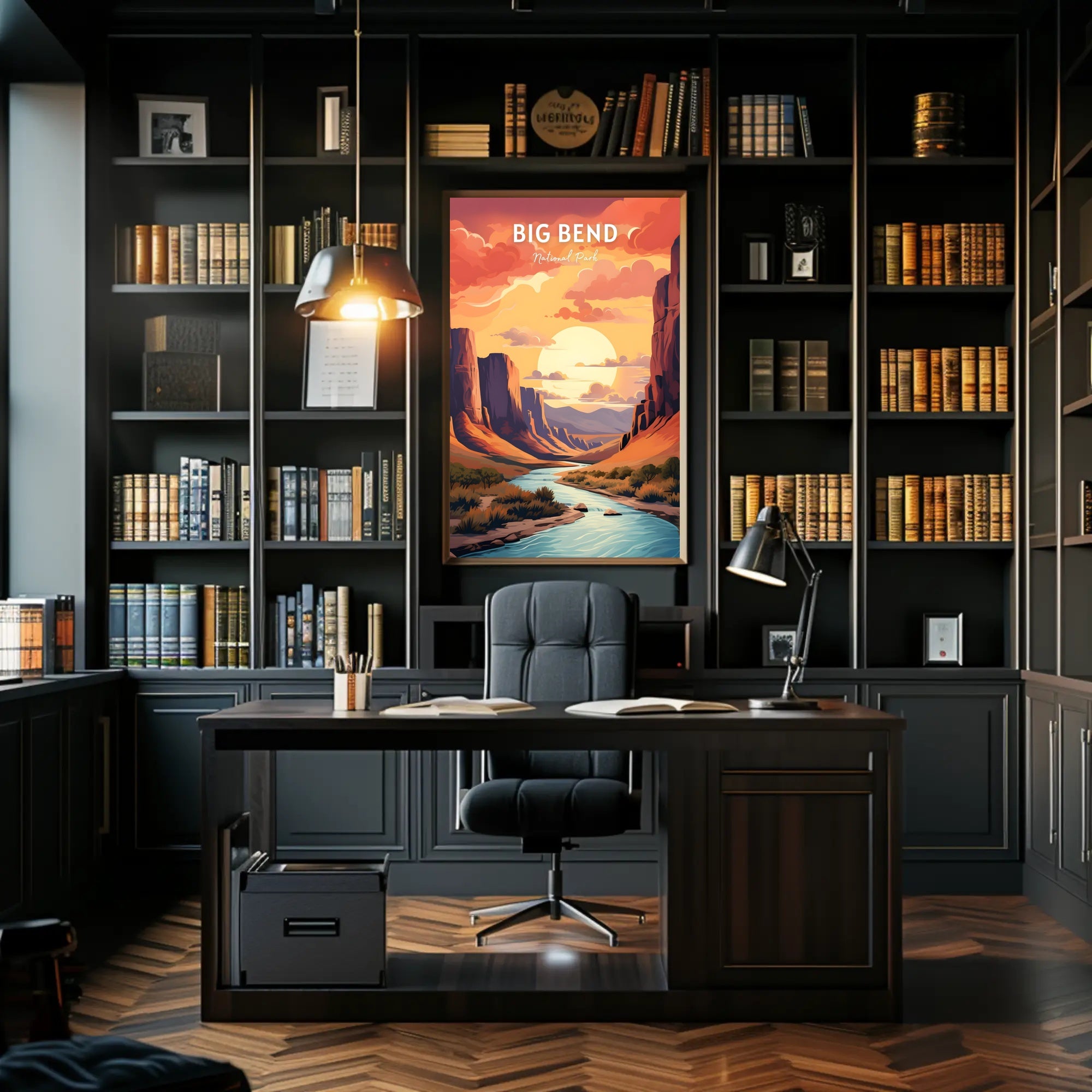 Big Bend National Park Landscape Travel Poster