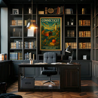 Connecticut Timeless Beauty Poster Elevates Coastal Decor