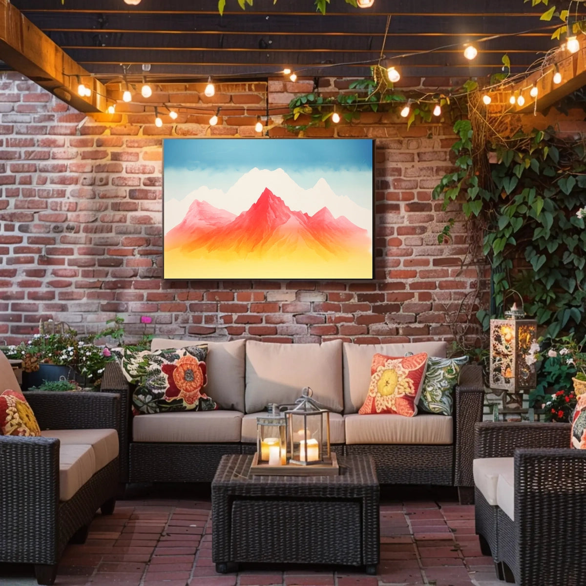 Vibrant Peaks Poster