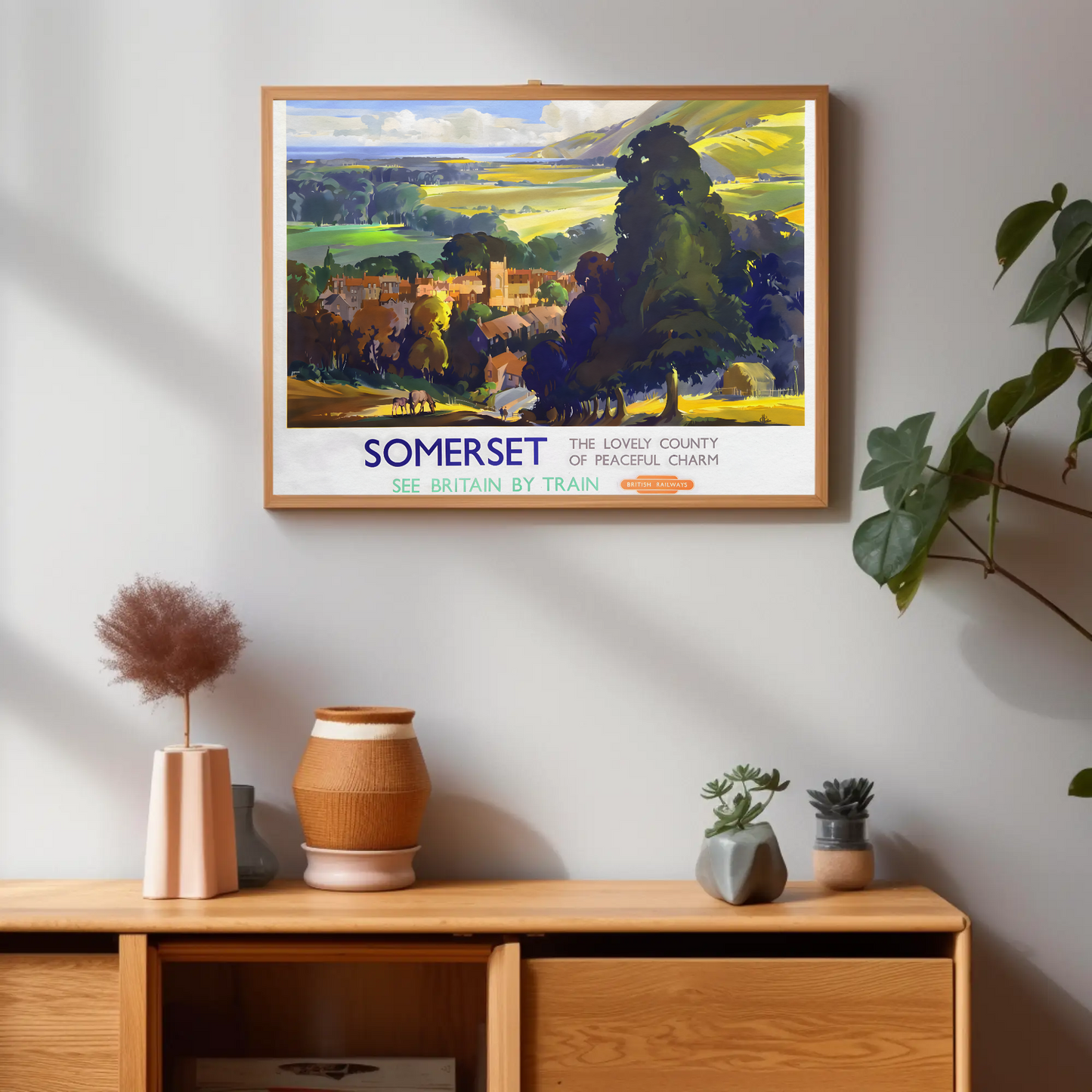 Somerset - The Lovely County of Peaceful Charm Poster
