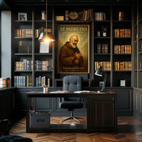 St. Padre Pio Messenger of Hope and Faith Poster PosterGoat