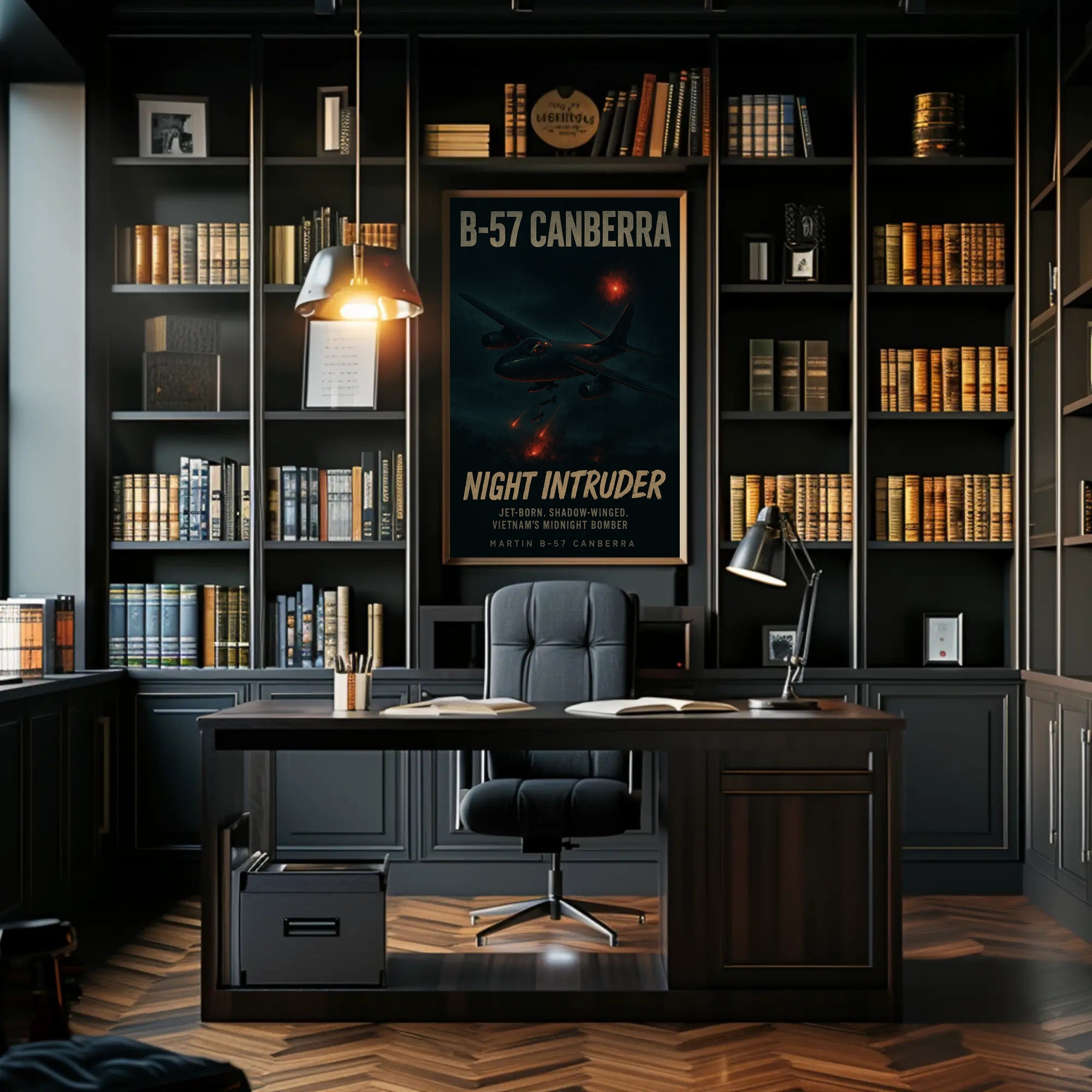 Martin B-57 Canberra Night Intruder Military Aircraft Poster