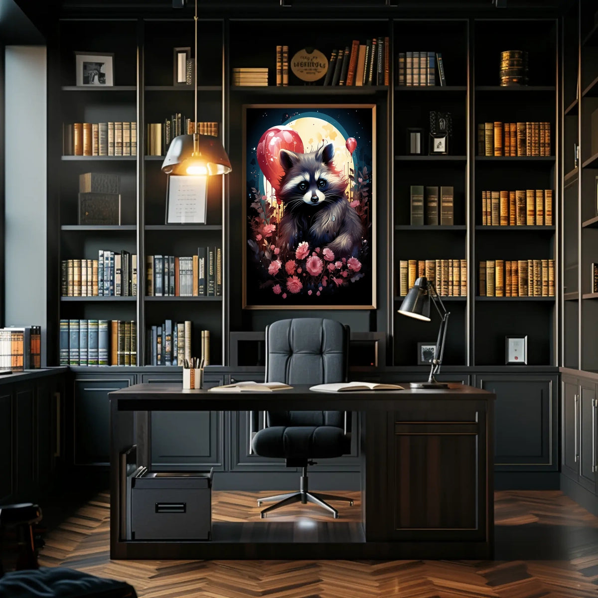 Moonlit Mischief Poster Moonlight Wall Art For Living Rooms