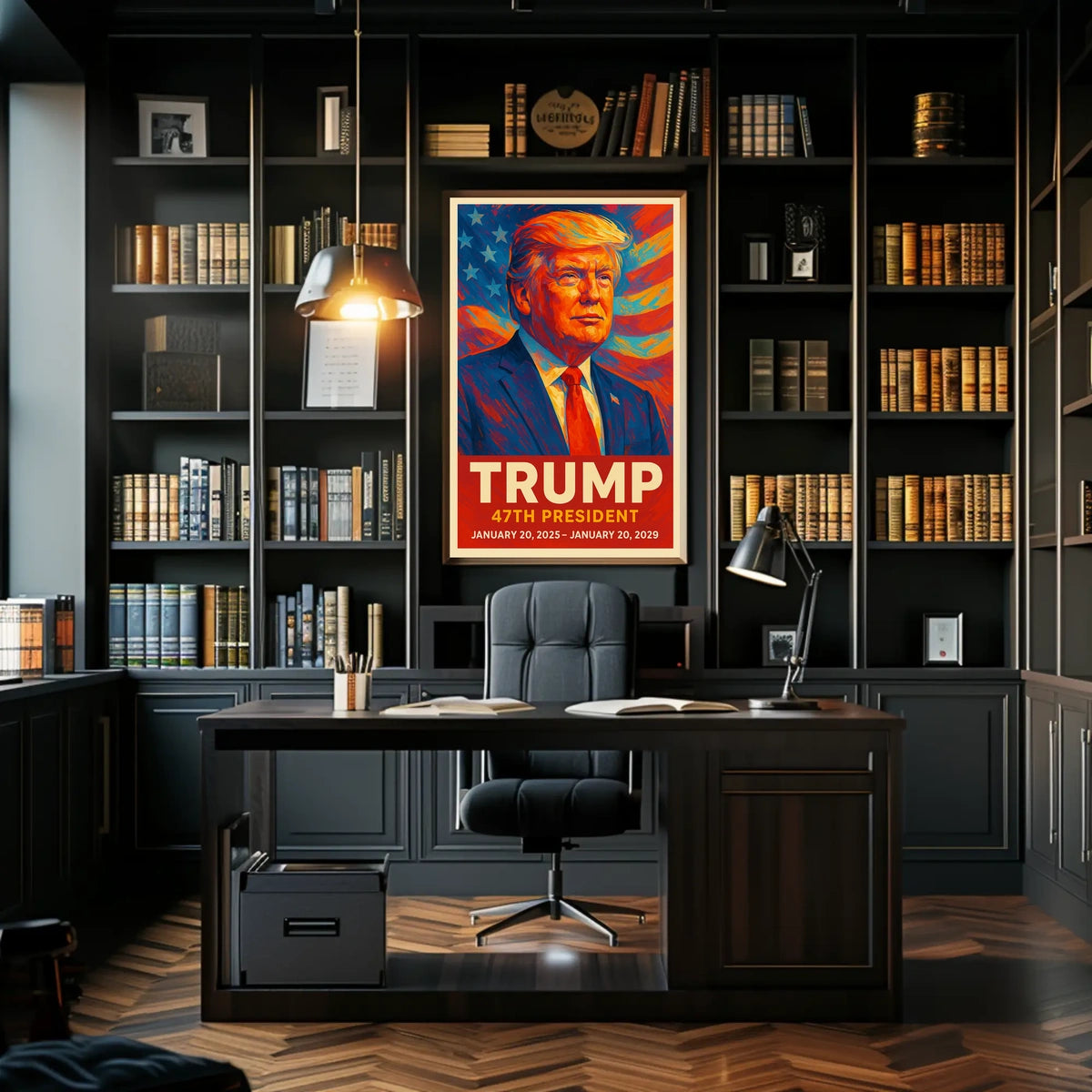 Trump Forty Seventh President Patriotic Wall Art Poster