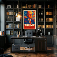Trump Forty Seventh President Patriotic Wall Art Poster