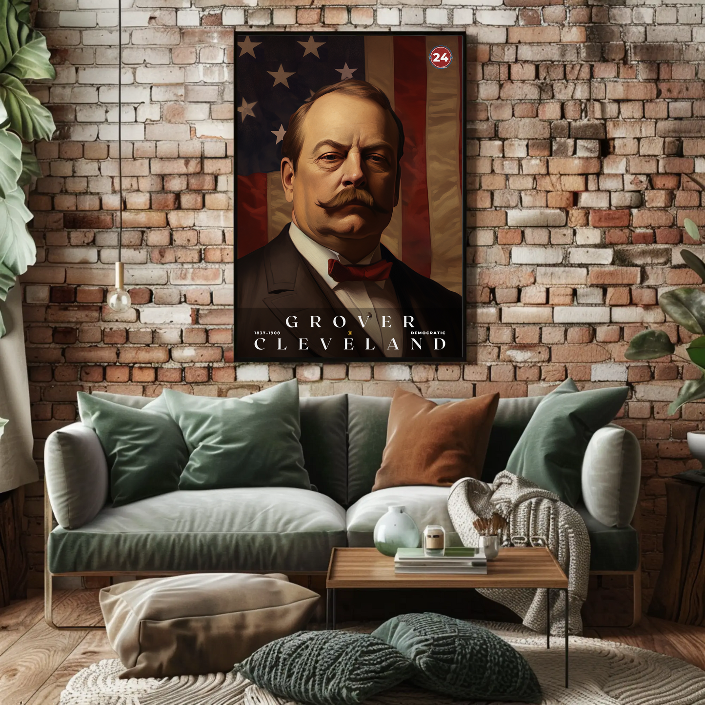 Grover Cleveland 24th President Of The United States Portrait