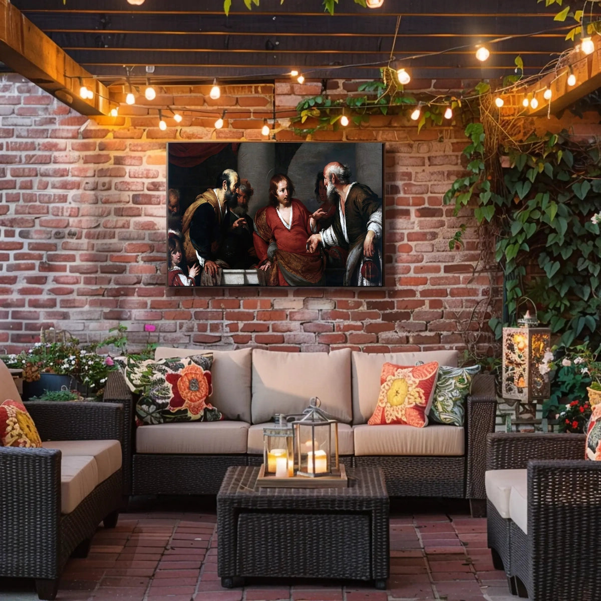 Baroque Masterpiece Scene Historical or Presidential Poster