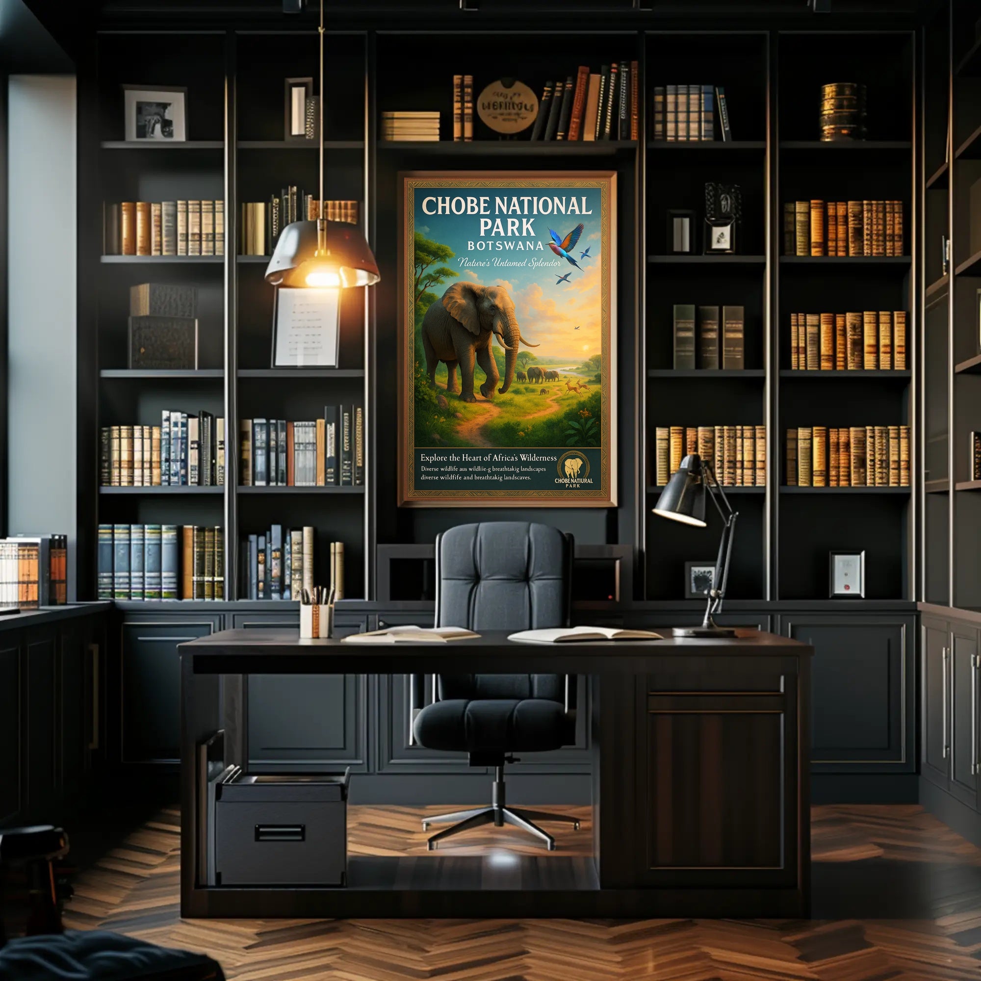 Explore the Heart of Africa's Wilderness Poster