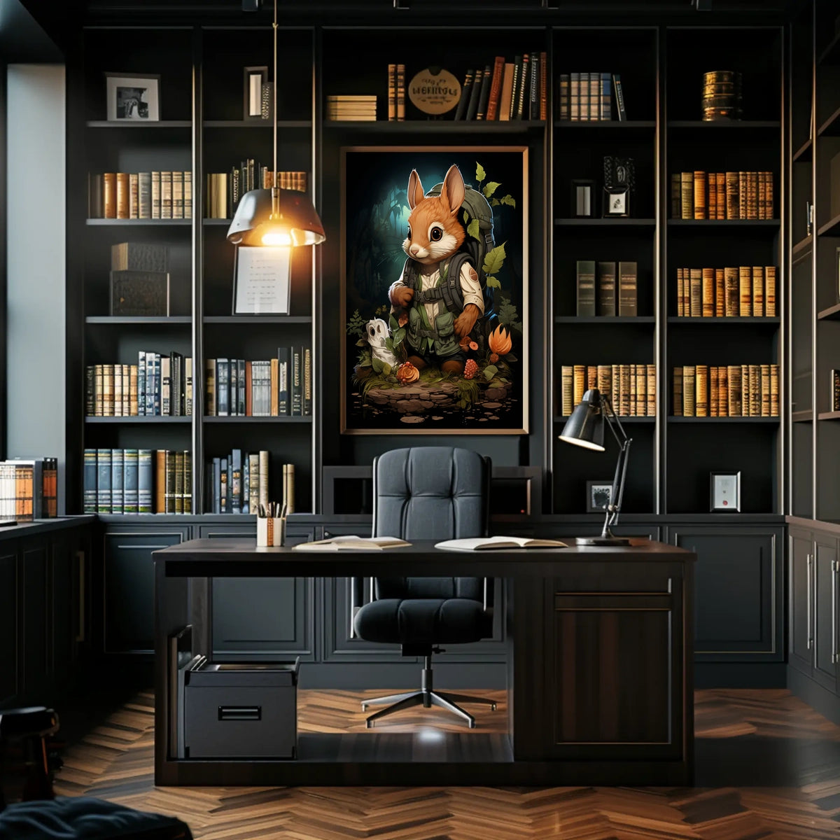 Adventurous Woodland Wanderer Poster