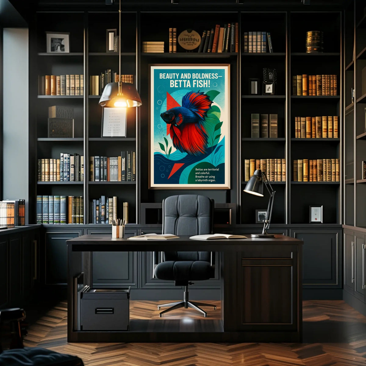 Beauty and Boldness Betta Fish Poster