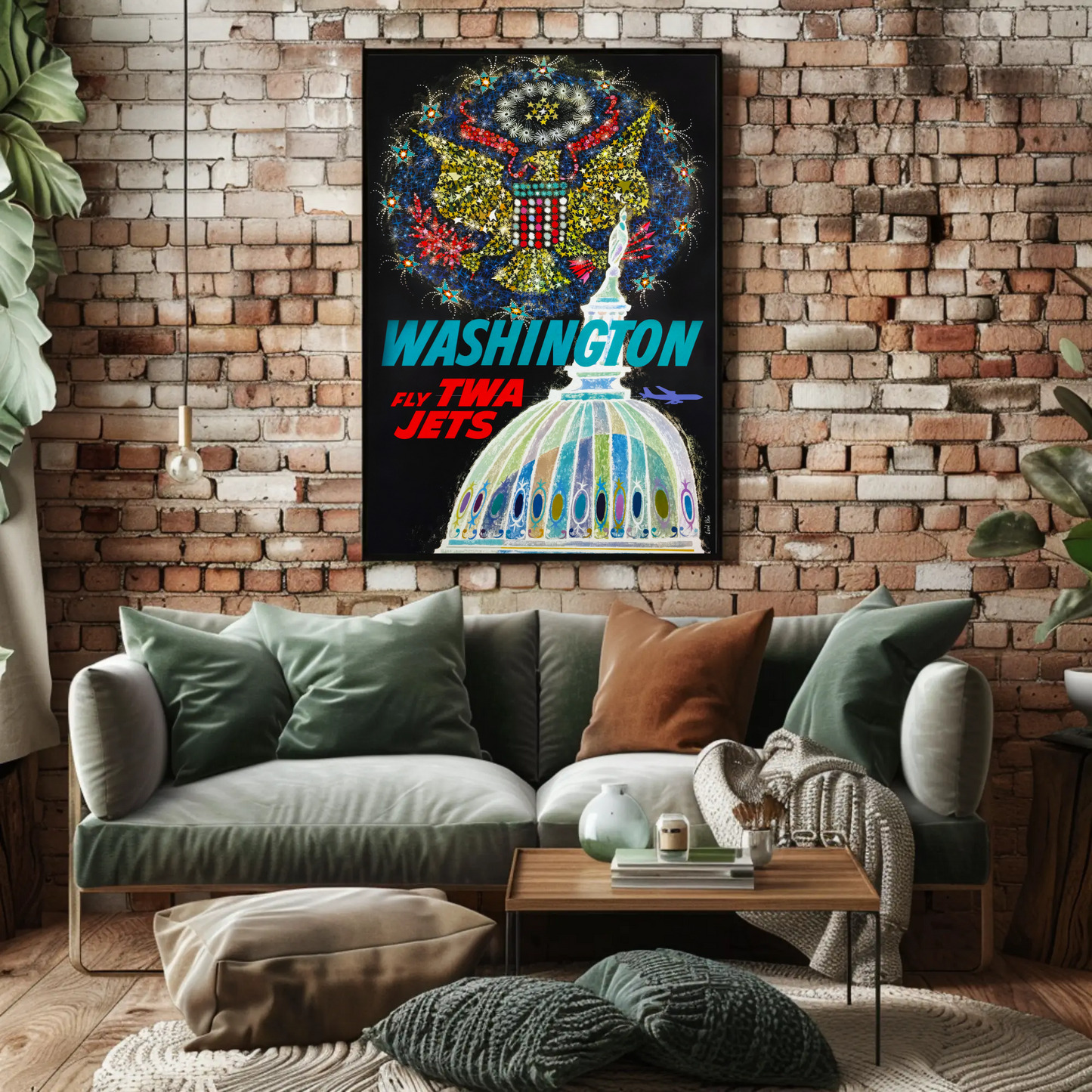 Washington TWA Travel Poster