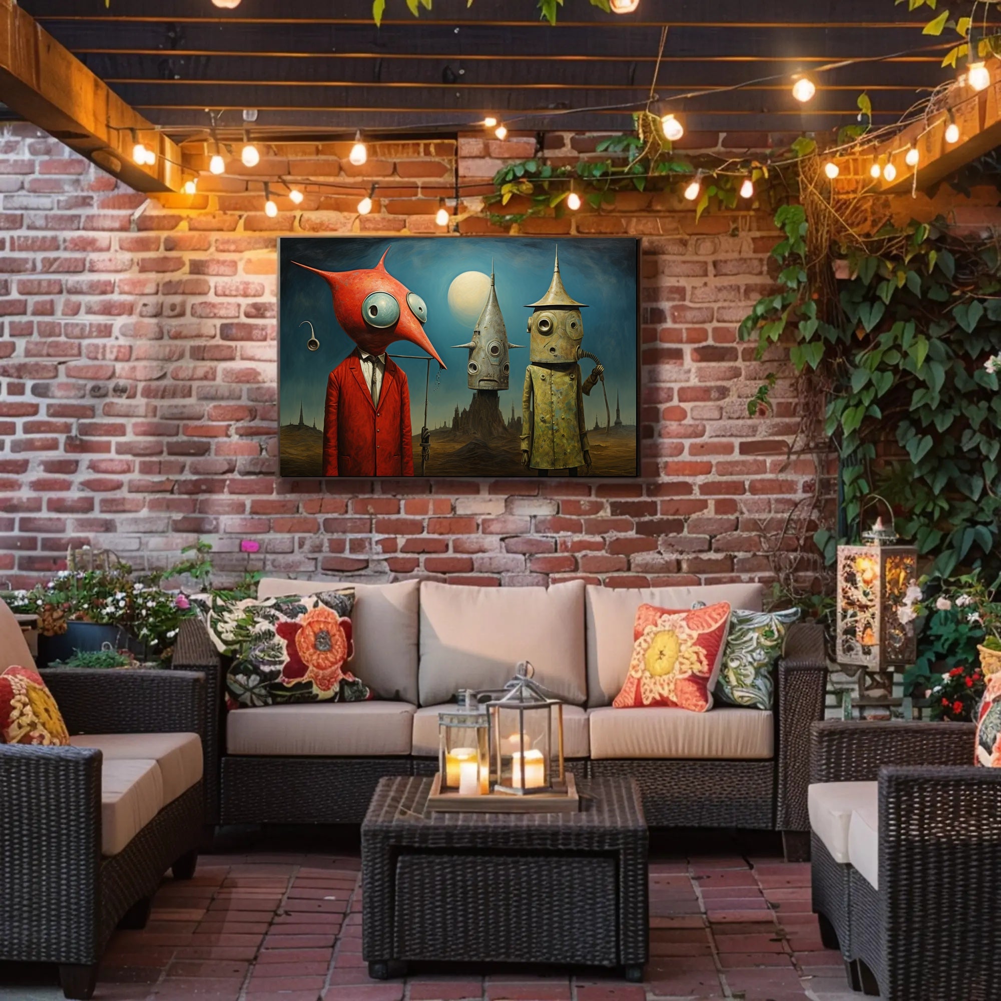 Surreal Extraterrestrial Art: Fantasy or Mythology Poster