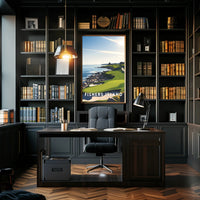 Serene Coastal Golf Course Art Print - Sports Poster