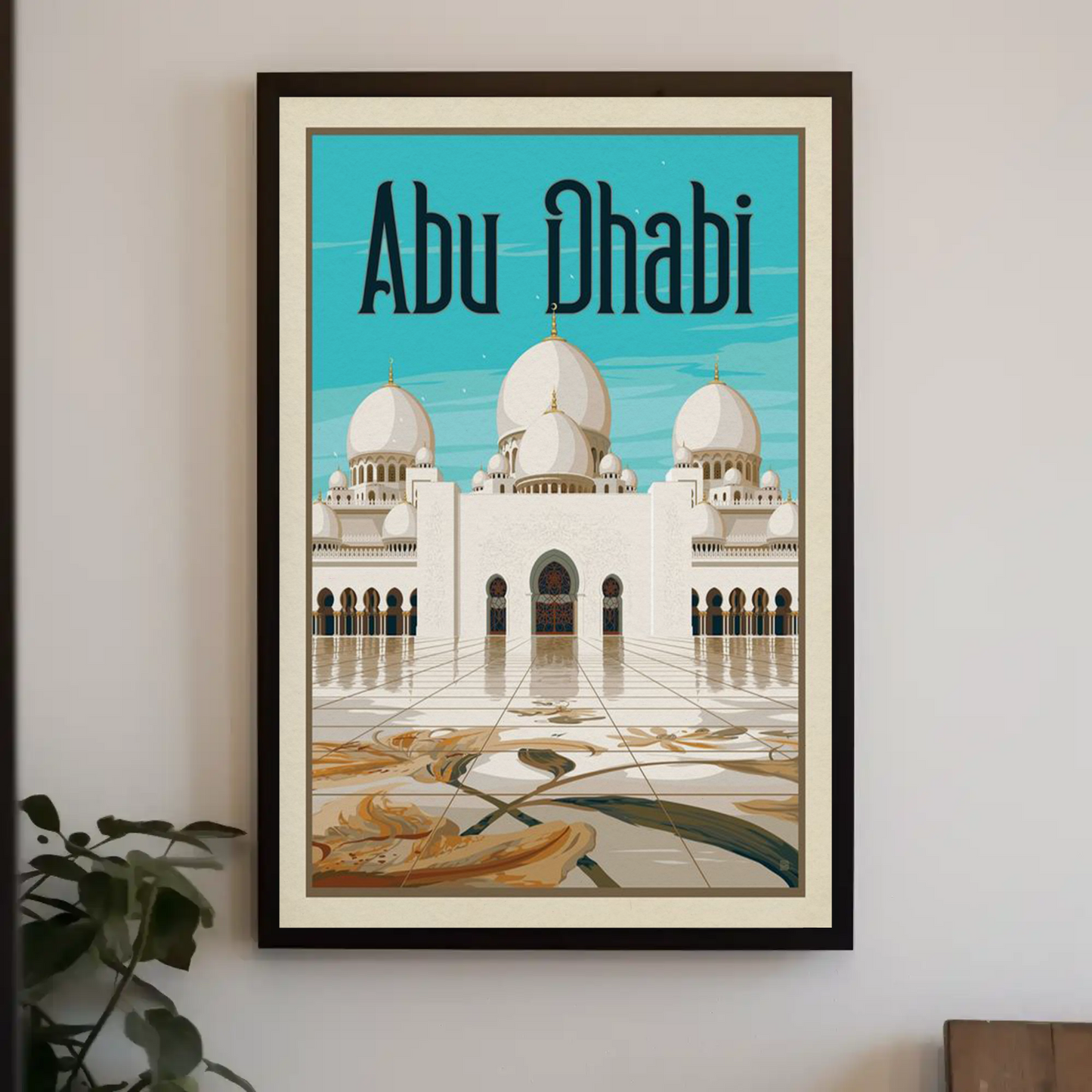 Abu Dhabi Vintage Poster