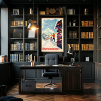 Österreich Winter Adventure Poster PosterGoat