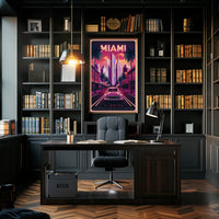 Miami Retro Vibes Poster