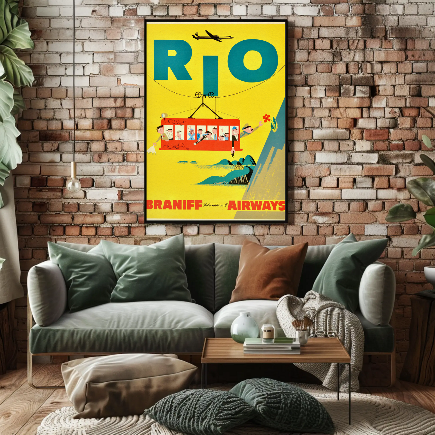 Rio Braniff International Airways Poster