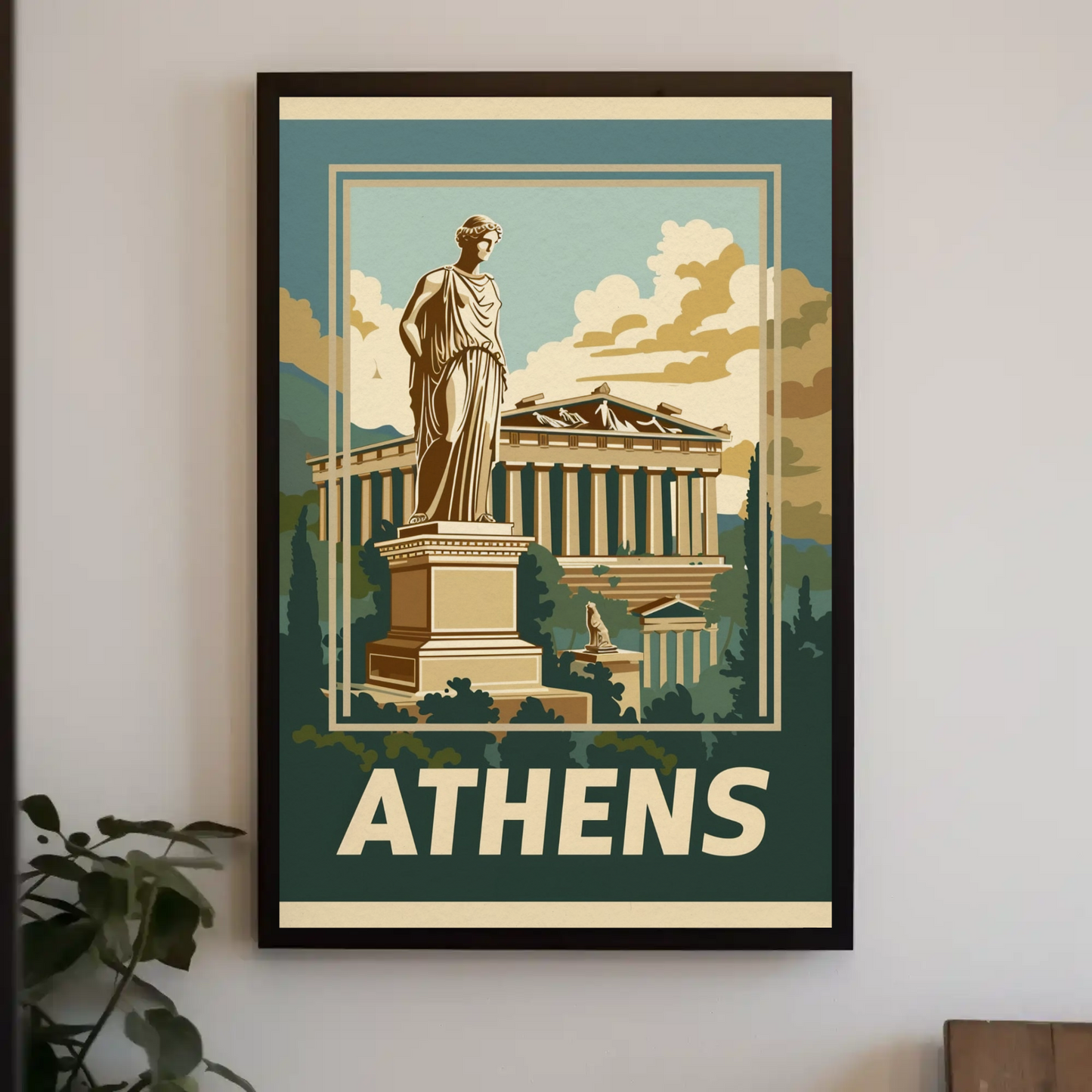 Athens Vintage Travel Poster