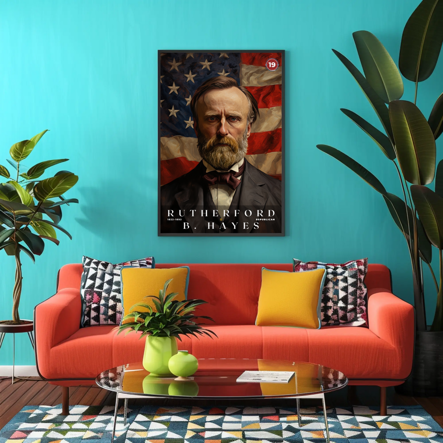 Rutherford B. Hayes 19th President Of The United States Portrait